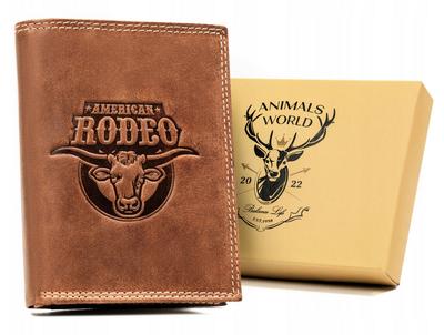 Large, Vertical Men's Wallet Made of Genuine Leather - Always Wild