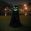 Reusable Halloween Decor Ghost Decoration for Outdoor Large Light Up Standing Ghost Theme Adjustable Spooky Black Porch Yard Lawn Wall Hanging