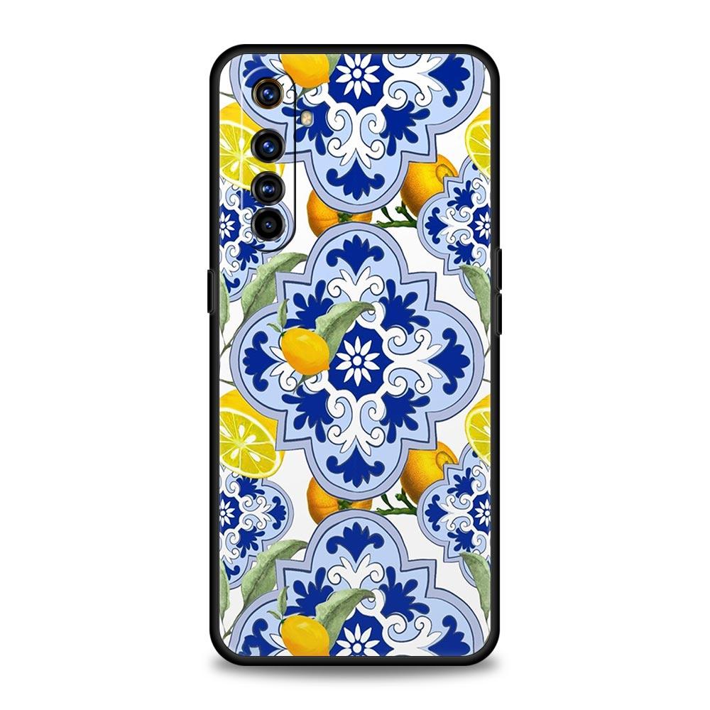 Mediterranean Lemon For Realme 11 10 9 8 5G 7 6 GT2 Pro Plus C21 C11 C25 C35 Silicone Cover For Realme GT Neo 2 3 3T Phone Case