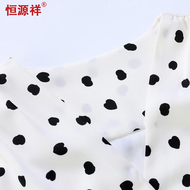 Abito midi a pois elegante Hengyuanxiang
