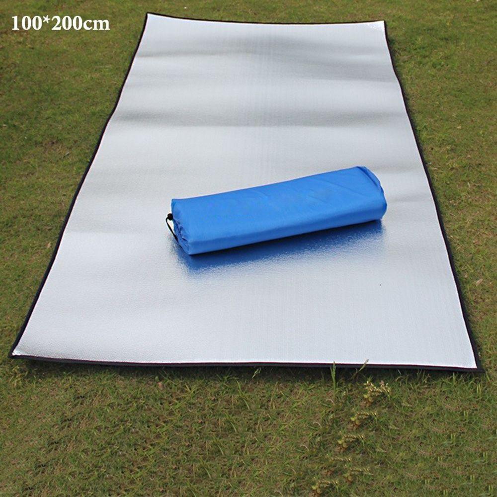 

Folding Camping Sleeping Waterproof Foil Aluminum Outdoor Mat Mattress EVA серебряный