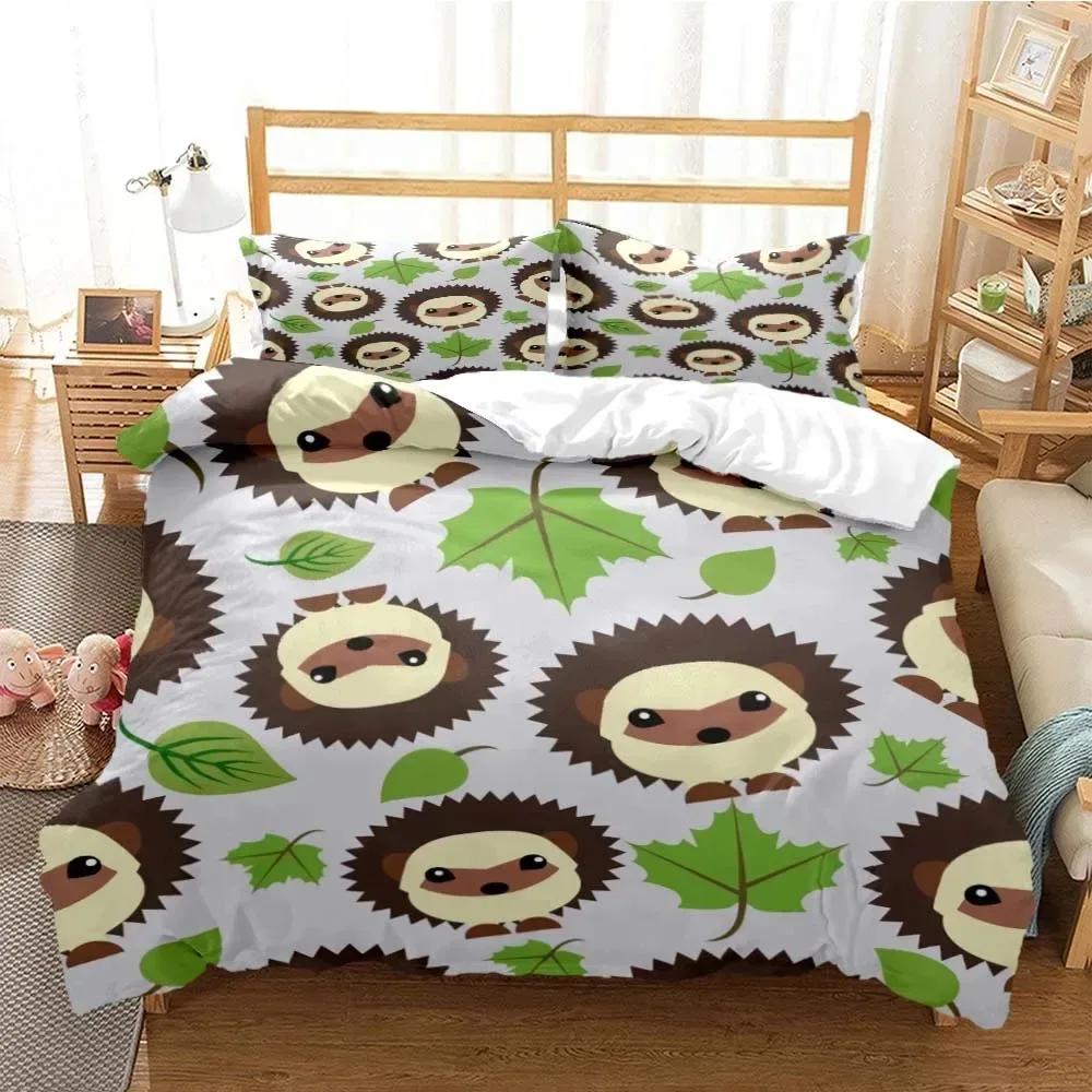 Cartoon Cute Print Digital Print Polyester Bedding Sets Boys Covers Boys Bed Linen Set Teens Bedding Set