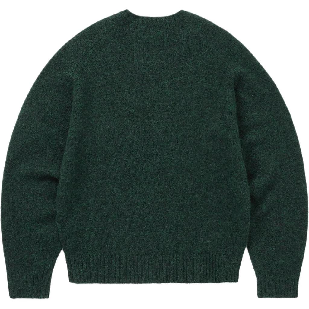 Thisisneverthat Brushed V Neck Knit Sweater Unisex sweater Green TN253KKNPK04GRN