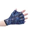 1 Pair Aquatic Swimming Training Gloves Webbed Swim Gloves Fingerless Water Resistance Training Gloves for Diving Surfing