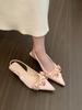 Fairy High Heels Bag Head Sandals Women's Shoes with Skirt Pointed Single Shoes