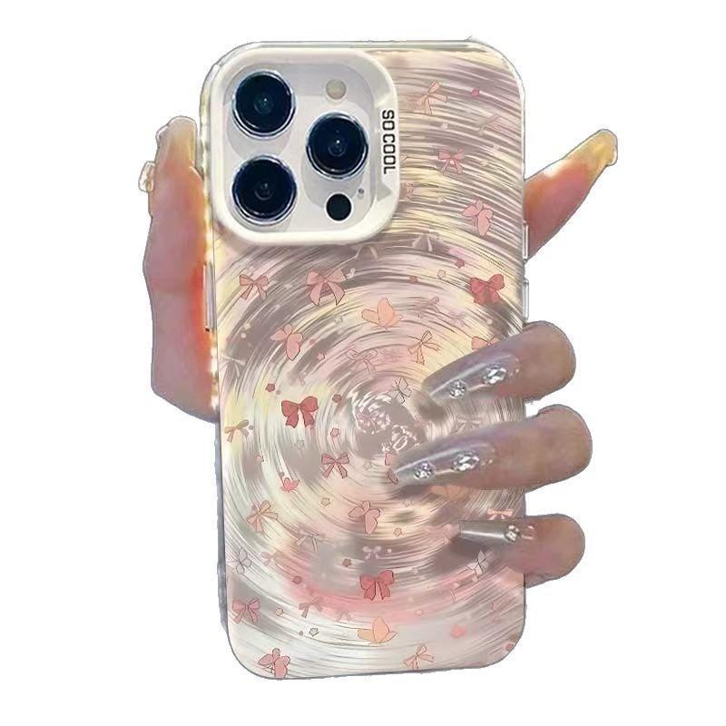 The New Personalized Vortex Is Suitable for Iphone17 Mobile Phone Case Apple 15promax/14 Europe, America and 13pro16 Foreign Trade