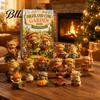 Family Interaction Toys Highland Cow Garden Advent Calendar 2026, 24 Day Christmas Countdown with 2D Creative Gift for Gardeners Acrylic Collectible