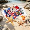 Custom Name Personalized Club Deportivo Guadalajara Print Beach Towel, for Trip Camping Beach Party Home Decor, Birthday Gift for Family & Friends