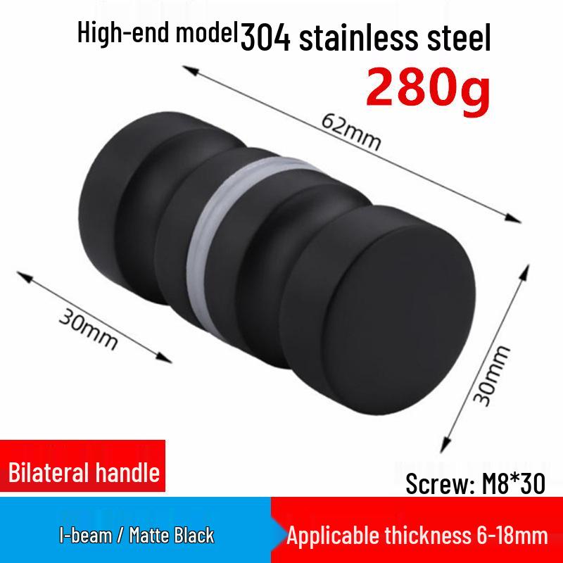 In-Stock Aluminum Alloy Single Hole Small Handle for Bathroom Glass and Sliding Doors