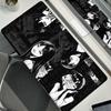 Black and White Horror Collage Anime Girl Mouse Pad XXL Gamer Mousepad Office Extended Desk Pad Gaming Keyboard Mat Large Carpet
