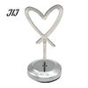 Decorative Sign Stands Hollow Heart Table Number Holder, Love Place Card Stand, Metal Clip for Photos, Food Signs, Memo Notes, Weddings, Birthdays,