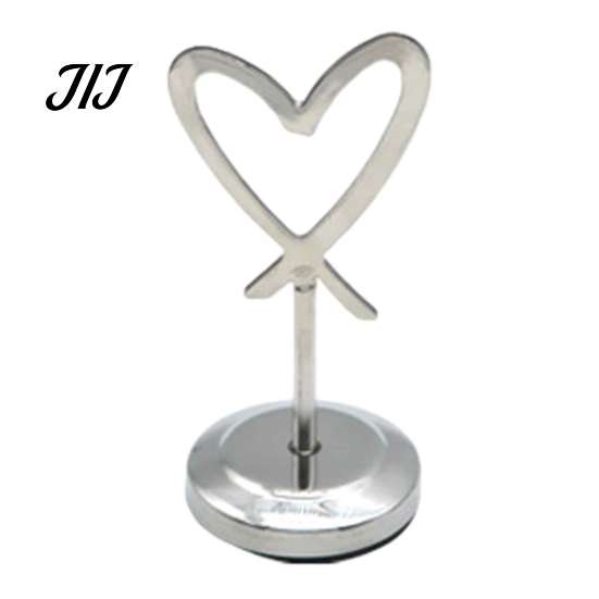 Decorative Sign Stands Hollow Heart Table Number Holder, Love Place Card Stand, Metal Clip for Photos, Food Signs, Memo Notes, Weddings, Birthdays,