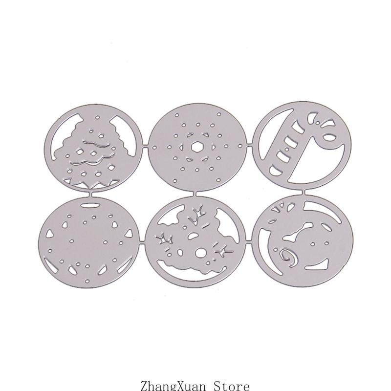 Christmas Metal Cutting Dies Stencil DIY Scrapbooking Album Paper Card Template Mold Embossing Craft Decoration 3XUF