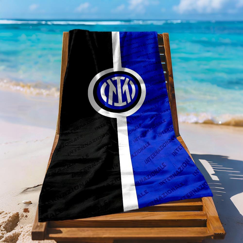 Inter Milan Beach Towel Super Soft Absorbent Comfortable Lightweight
