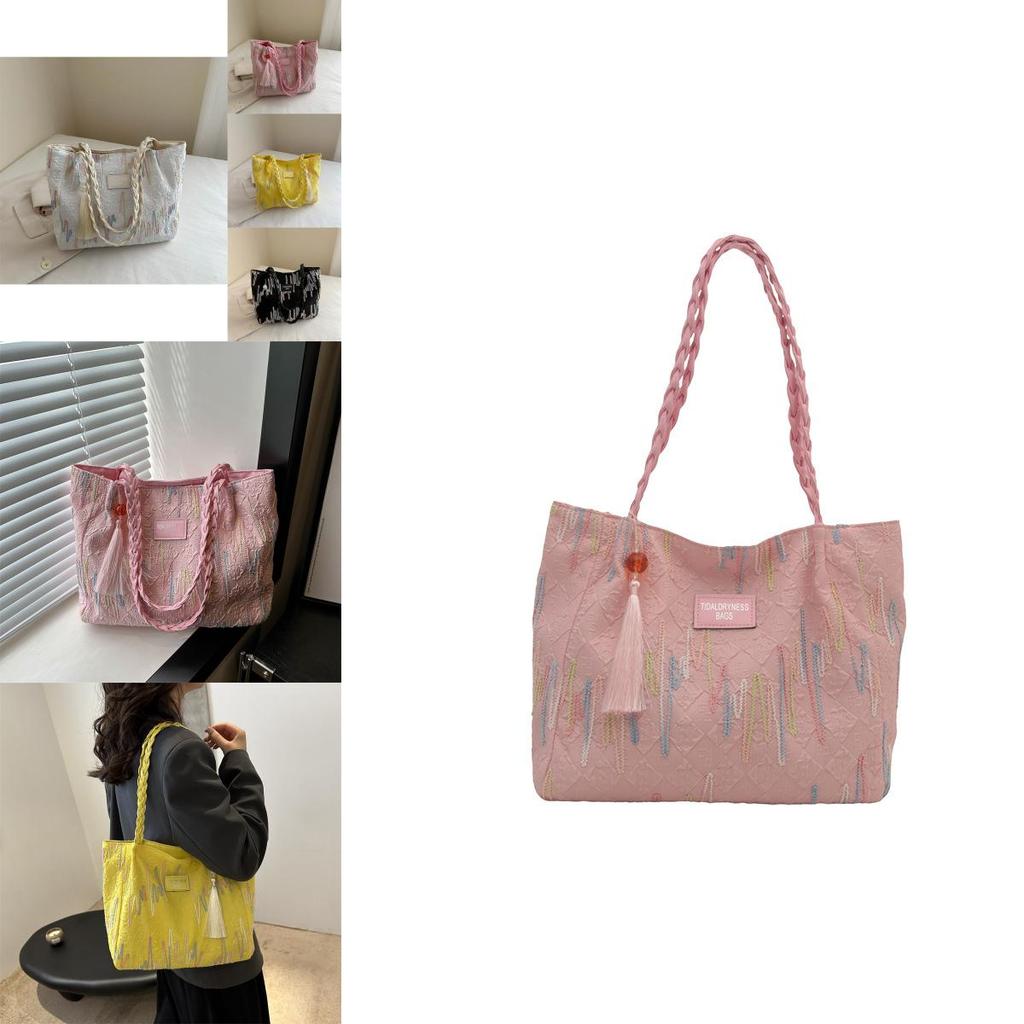 2024 Summer New Fashionable Shoulder Tote Bag Stylish Casual Large Capacity Women