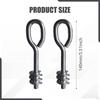 2x Lifting Shoulder Eye Bolts Screw Hooks Deck Awning Patio Umbrella Windproof Thread for Lawn