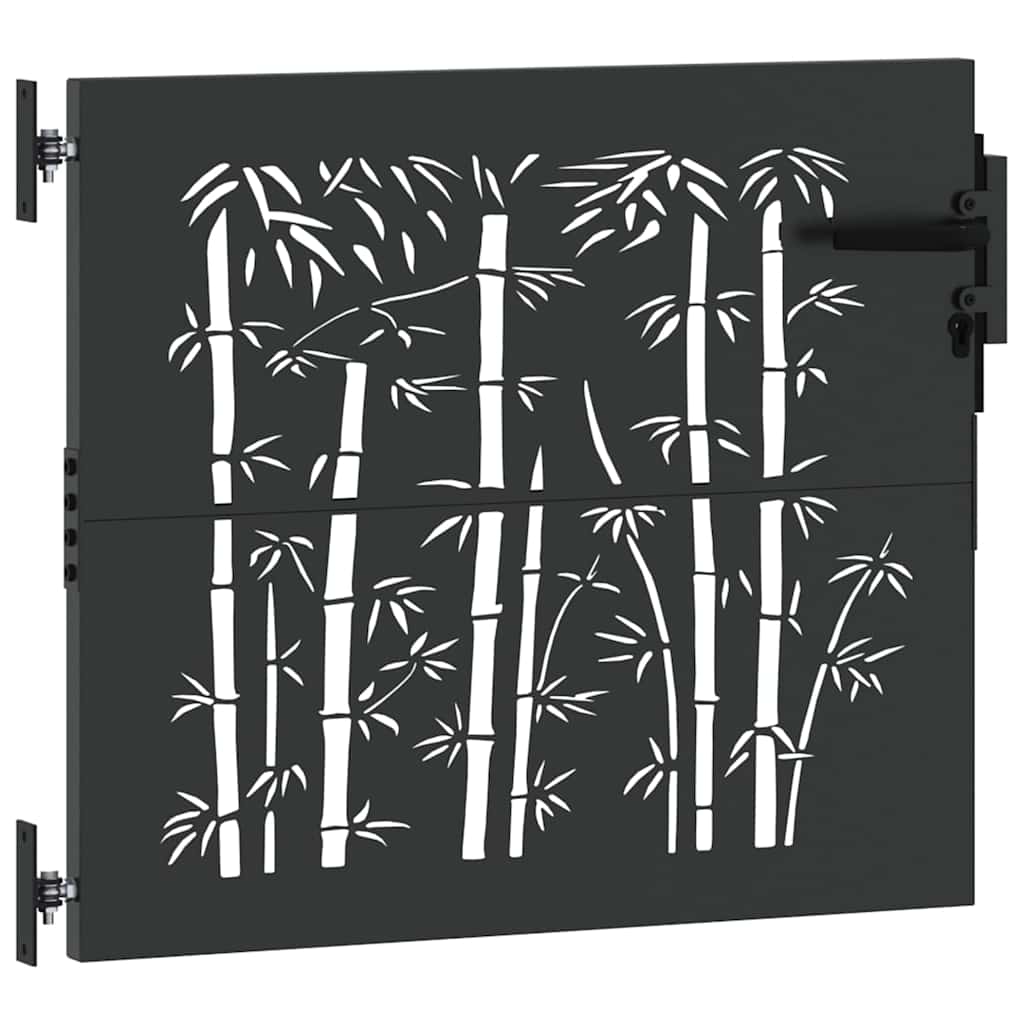 Garden Gate 85 X 100 Cm Powder Coated Steel Black