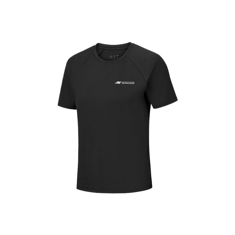 Skechers Soft And Comfortable Knitted Short Sleeve Raglan T-Shirt Women tops P226W210-0018 S