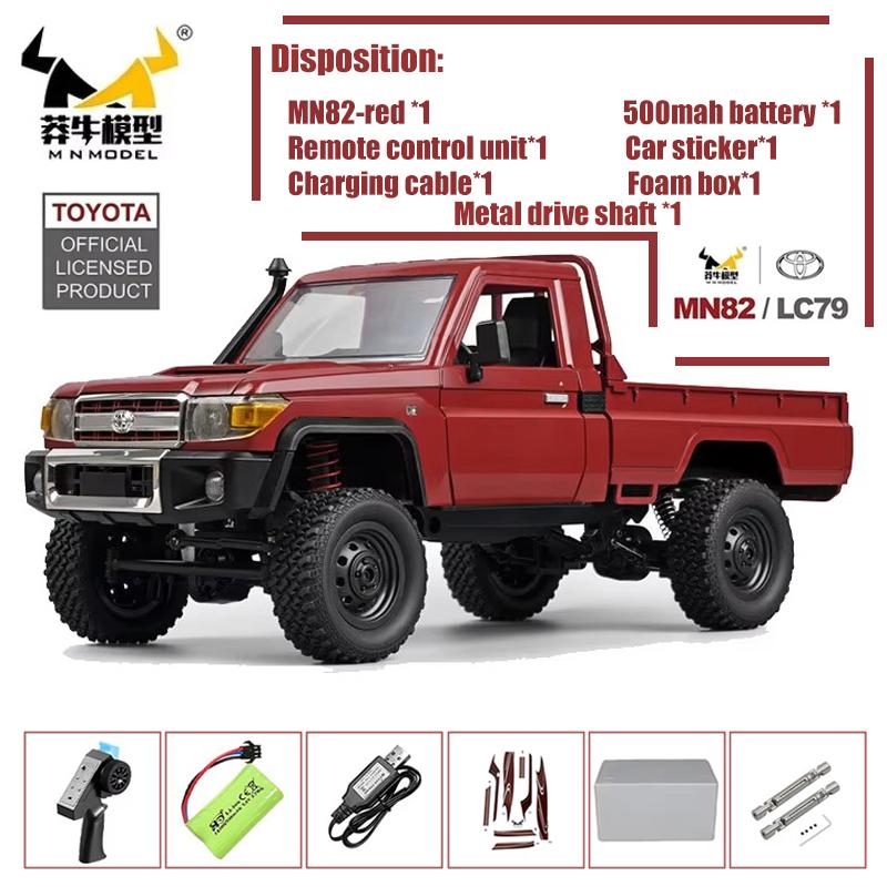 MN82 MN82 Pro Remote Controlled Climbing Off-road Vehicle 1:12 Full scale 4WD For Toyota LC79 Simulation RC Model Toy Rc Car