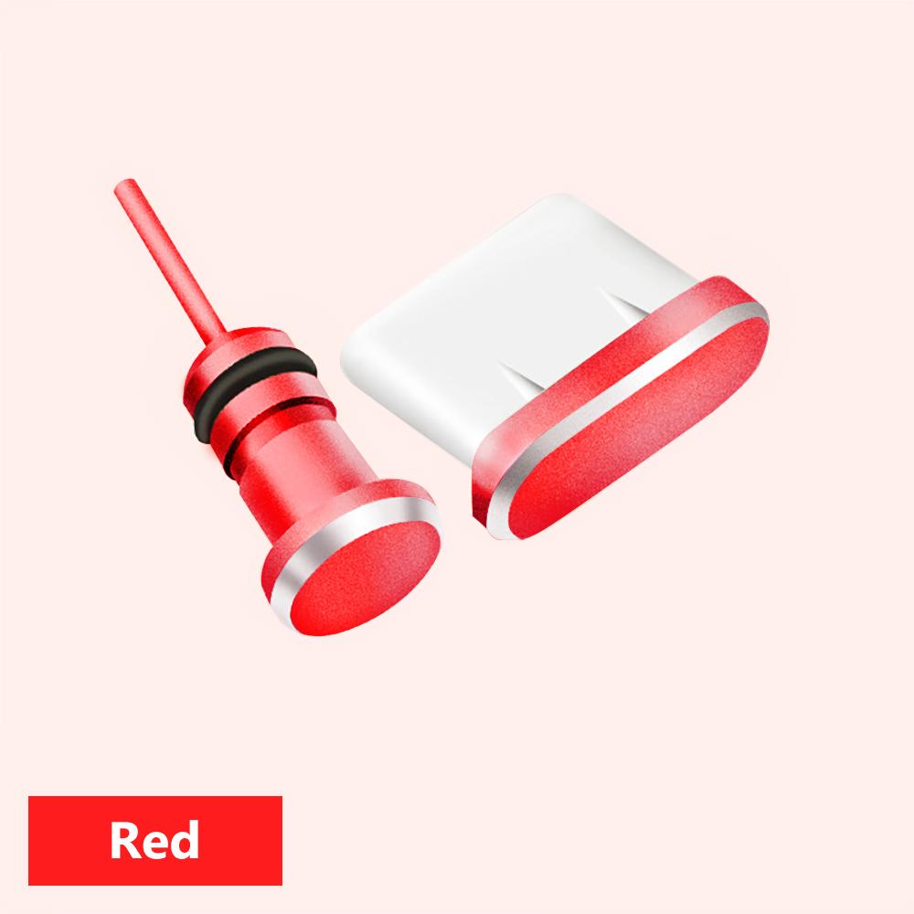 Type C Plug Dust Plug 3.5mm Earphones Jack Sim Card Pin USB Type-C Anti Dust Plug Accessories For Samsung iPhone Huawei Xiaomi2