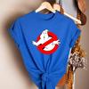 Vintage 80s Ghostbusters Graphic T Shirts Woman Man Halloween Comfortable High Quality Cotton Tshirt Classic Shortsleev