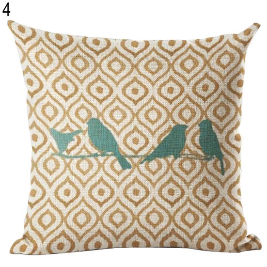 

Талос милый узор птицы плед наволочка офисный диван квадратная талия наволочка декор