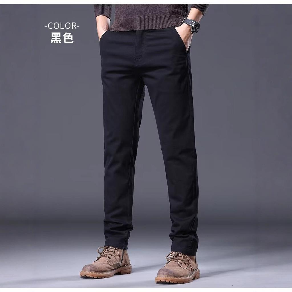 Light Casual Pants Men's Autumn New Straight Casual Pants High-end Slim-fitting Men's Casual Pants