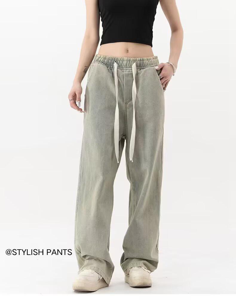 Unisex Thin Elastic Denim Jeans