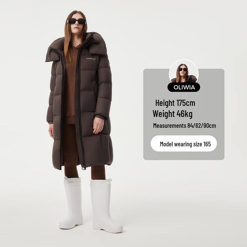 Tanboer Women's Mid-Length Duck Down Jacket TBF520850Z