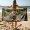 1pc tiger Print towel Sports Quick-Drying Super Absorbent Camping Towel Super Soft Lightweight Gym Swimming Yoga Beach Towel