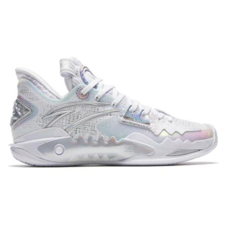 Anta Shock Wave 5 Heritage Low top Slip Resistant Abrasion Resistant Basketball Shoes Women's Gray Silver 122331106-7