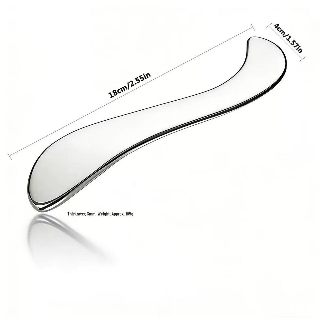 Stainless Steel Heart-Shaped Gua Sha Facial & Body Massage Tool