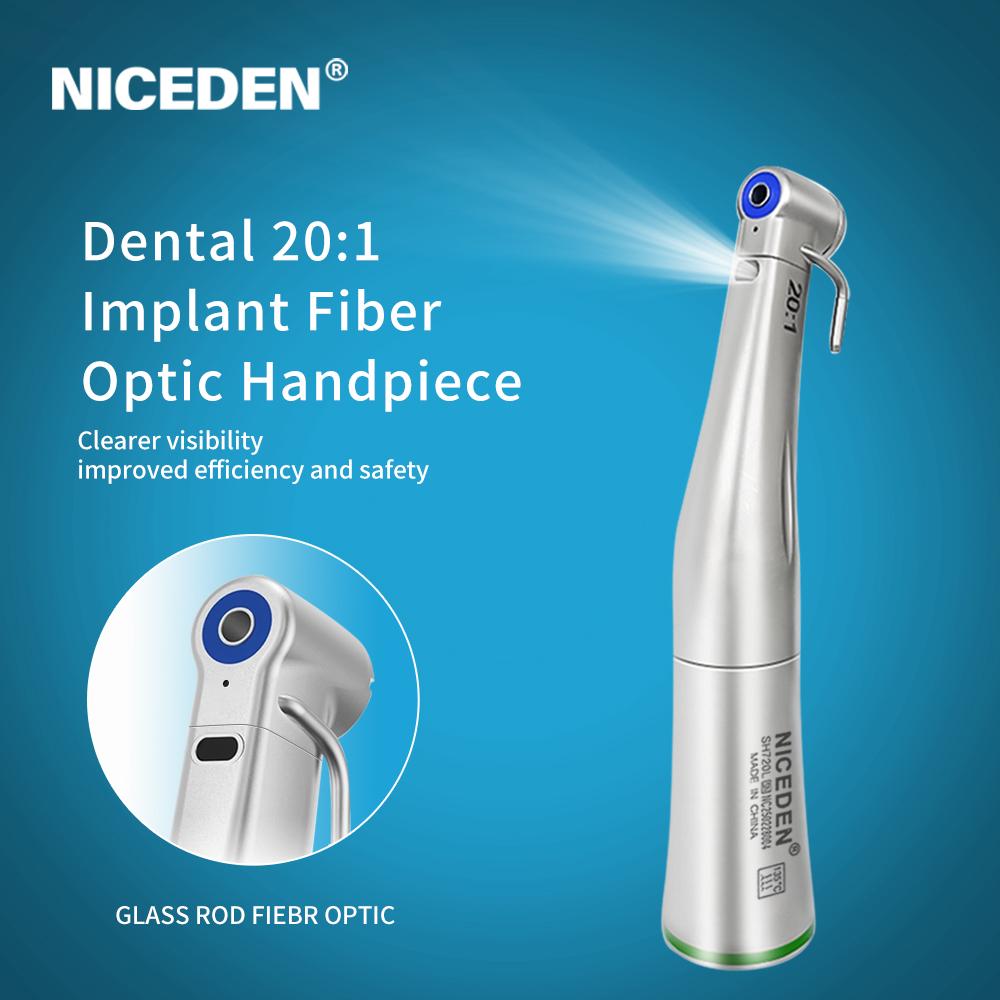 Niceden Dental Low Speed Portable Implant Models Dental Implants E Connector Handpiece 20:1 Implant Machines Motor Equipment