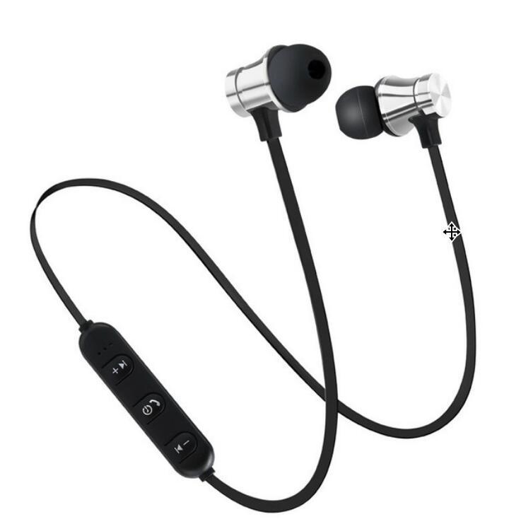 

Magnetic Wireless Earphone Stereo Sports Waterproof Earbuds Wireless in-ear Headset with Mic срібний