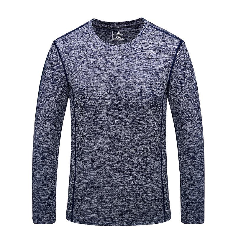 Couple's Quick-Dry Long Sleeve T-shirt for Outdoor Running and Fitness