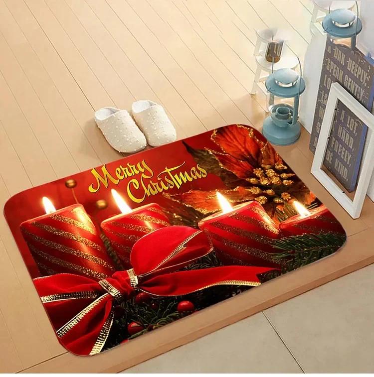 Christmas Door Mat Santa Claus Outdoor Carpet Merry Christmas Decorations Home  Navidad Xmas Ornament New Year 2026 Decoration