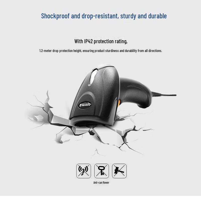 Newland HR11 2D Barcode Scanner with Gooseneck Stand