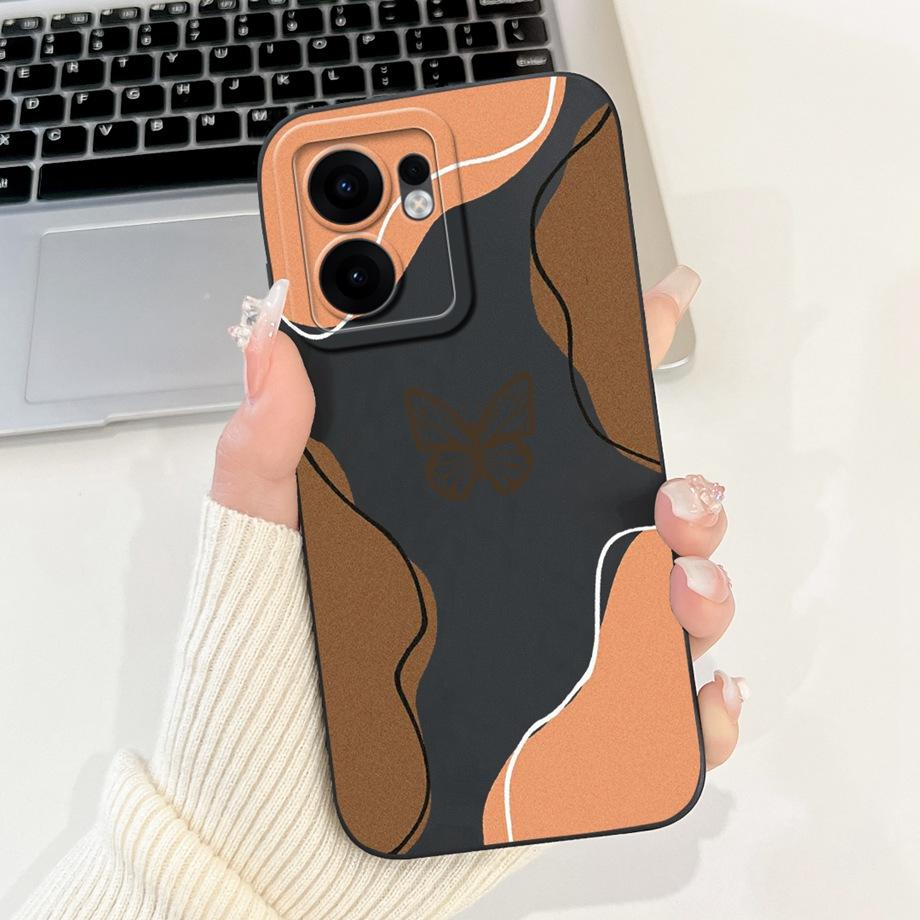 For Oppo Reno13 / Reno13F 4G 5G / Reno 13 Pro Phone Case Soft Smooth Silicone Capa Moon Night Artistic Marble Printed Back Cover