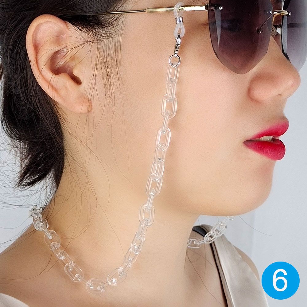 School Office Supplies Anti Slip Acrylic Necklace Strap Sunglasses Lanyards Eyewear Holder Glasses Chain