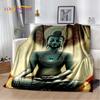 HD Buddha Buddhism Faith Meditating Religio Sakyamuni Bodhisattva Pray Blanket Soft Throw Blanket for Home Bedroom Beds Sofa Kid