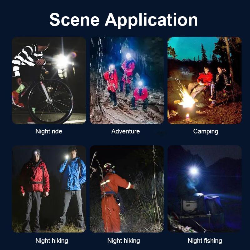 High Powerful Flashlight Super Bright XHP70 Flashlight Zoomable Torch Outdoor Camping Lantern