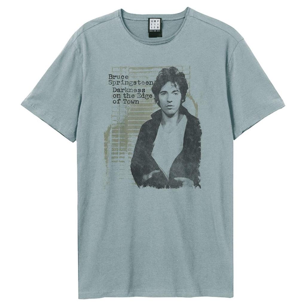 Amplified Unisex Adult Darkness Edge Of Town Bruce Springsteen T-Shirt