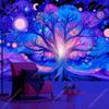 Tree Of Life Wall Tapestry Cosmic Art Print Boho Decor For Bedroom Living Room Spiritual Theme Home Interior Hanging Poster