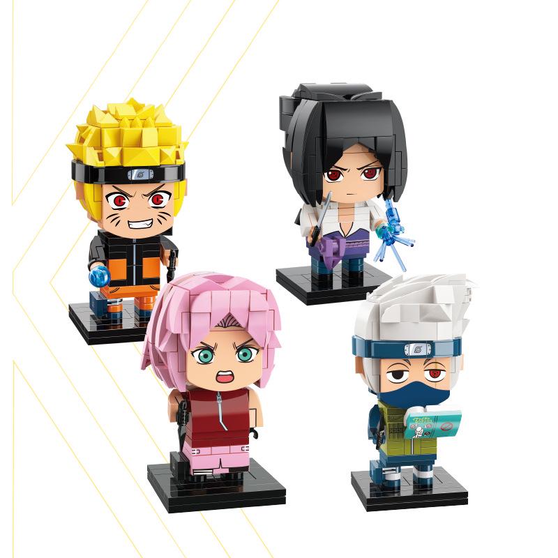 Keeppley Naruto Shippuden Uchiha Itachi Square Head Figure Building Blocks Toy 20513