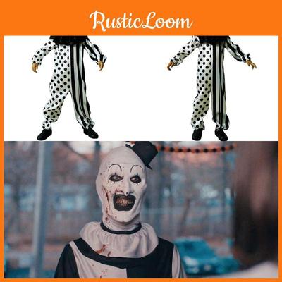 Cosplay Partileri İçin Siyah Beyaz Joker Cadılar Bayramı Kostümü