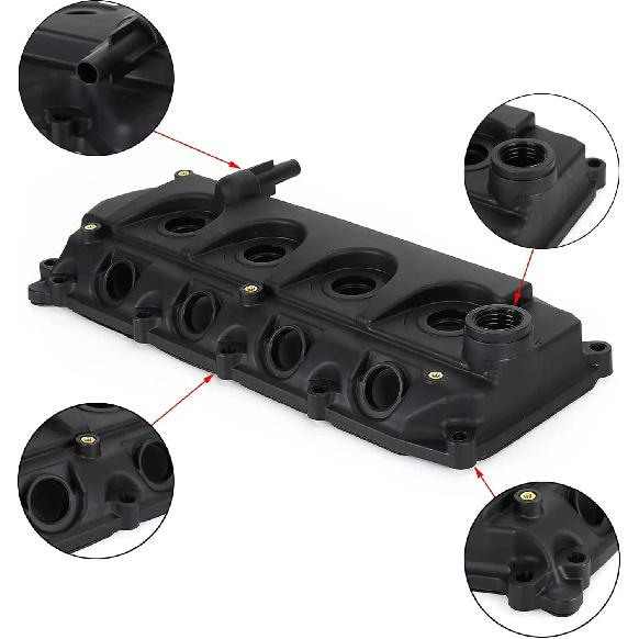 13264-VM00A Engine Valve Cover with Gaskets Oil Cap Bolts Car Rocker Valve Cover 13264-VM00A fits for Nissan Navara D22 D40 YD25