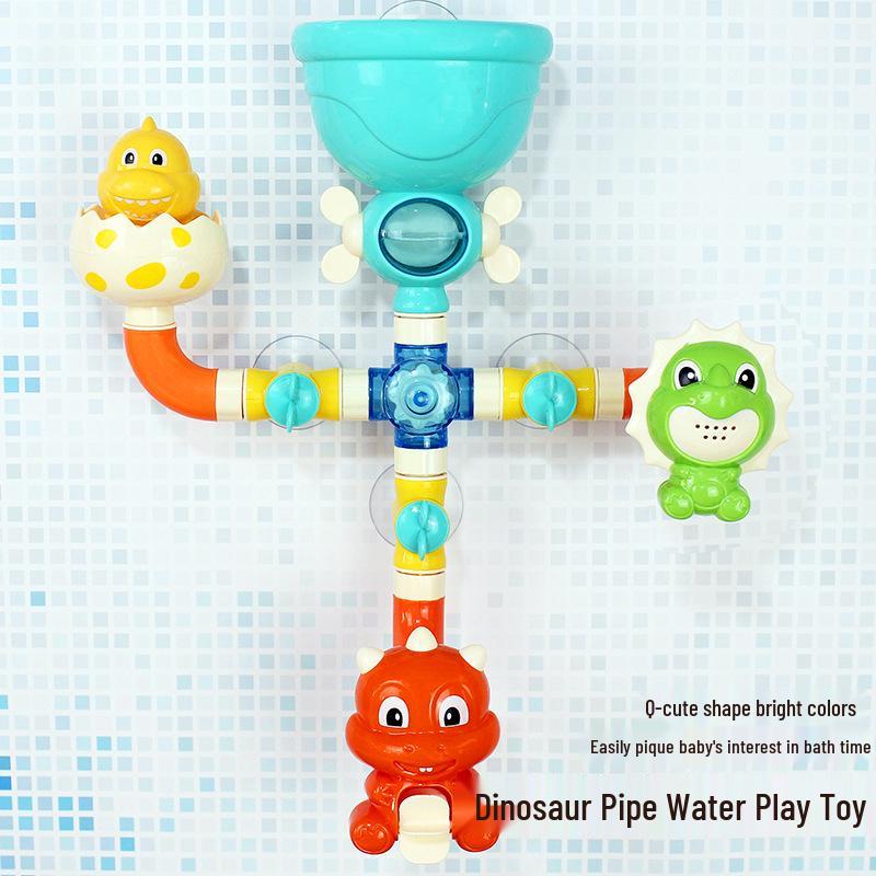 Cross-border Dinosaur Water Spray Spinner Toy for Infants & Toddlers - Fun Bath & Shower Play