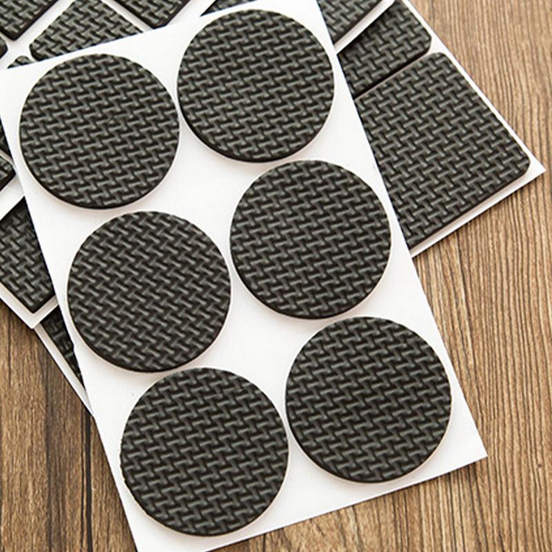 12Pcs Self Adhesive Anti Slip Mat Furniture Leg Feet Rug Felt Pads Bumper Damper For Chair Table Protector Household Accessories
