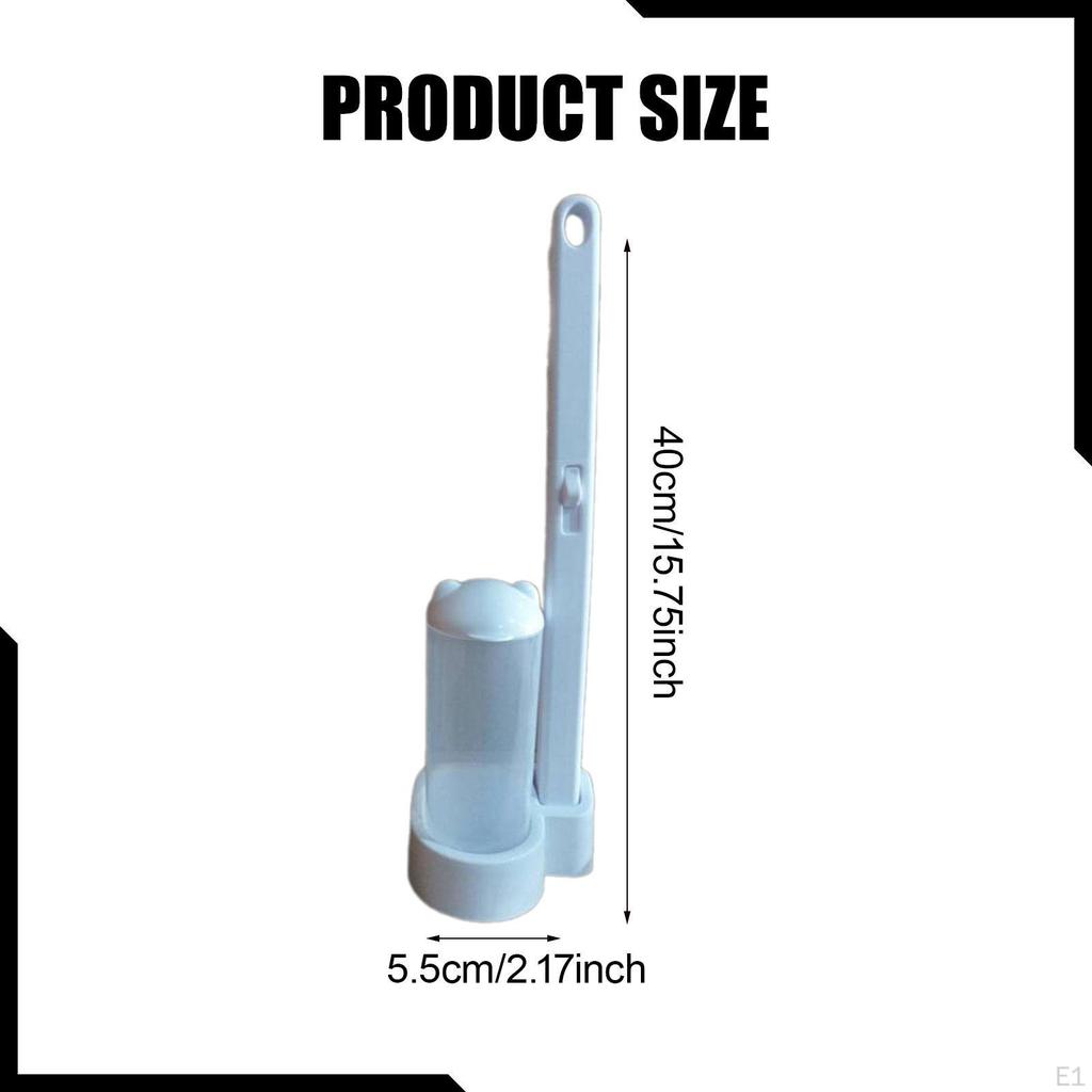 Toilet Brush Brushes for Cleaning Accessories Efficient No Drill Refill Heads Scrubber