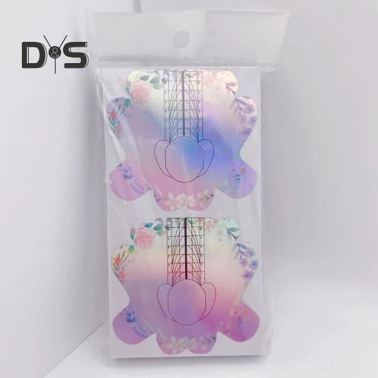 100 szt. Profesjonalne Formy do Długich Paznokci Akrylowe Formy Papierowe do Paznokci Łatwe w Użyciu Grube Formy do Przedłużania Paznokci Narzędzia do Manicure